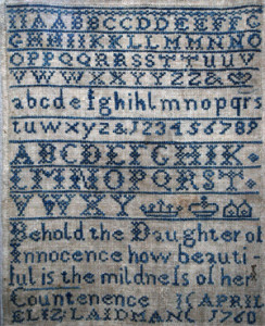 Antique Cross Stitch Sampler