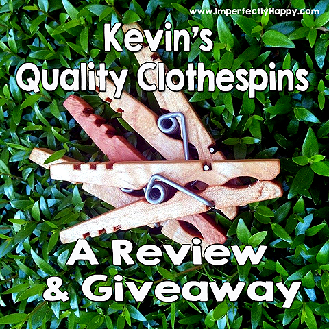 Kevin's Clothespins - A Review & Giveaway | by ImperfectlyHappy.com