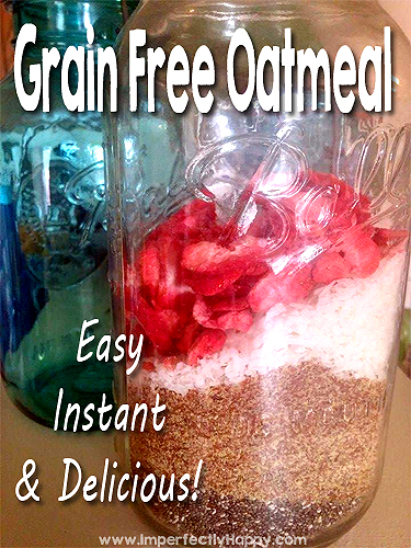 Grain Free Oatmeal - Paleo & Gluten Free Recipe | by ImperfectlyHappy.com