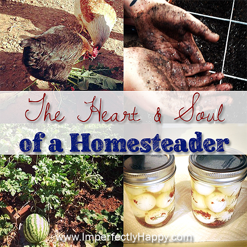 The Homesteading Heart and Soul. Do you have them? | by ImperfectlyHappy.com