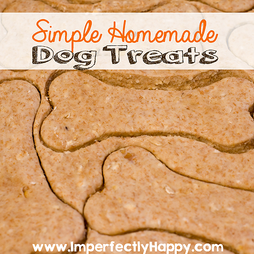 Simple Homemade Dog Treats Recipe | by ImperfectlyHappy.com