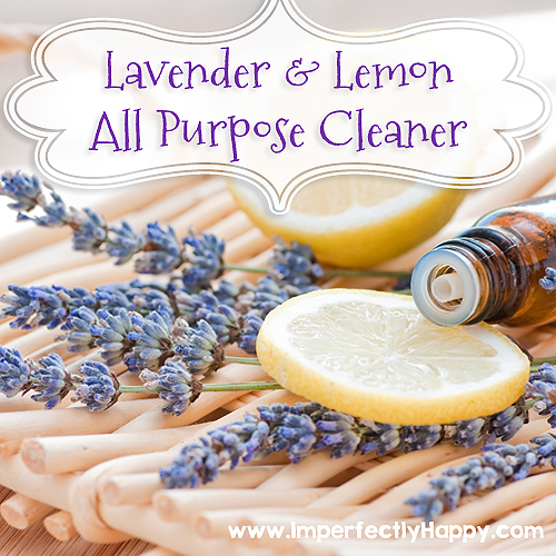 Lavender and Lemon Cleaner Recipe | by ImperfectlyHappy.com