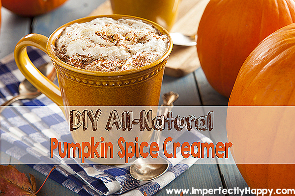 DIY Pumpkin Spice Creamer - All Natural & No Cooking Needed! | by ImperfectlyHappy.com