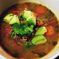 Quick and Easy Paleo Taco Soup | by ImperfectlyHappy.com