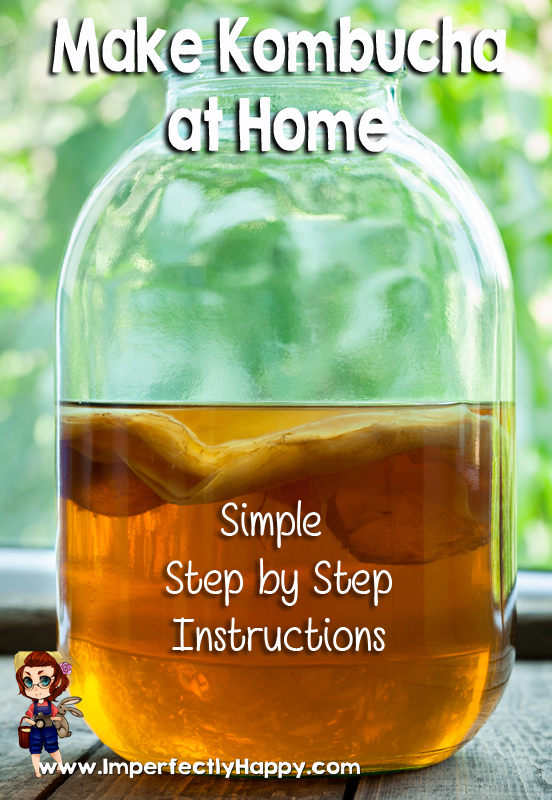 Make kombucha at home with these simple step by step instructions. 